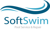 Blue soft swim logo